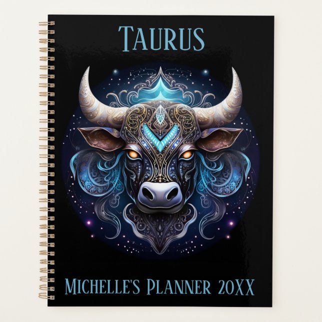 Mystical Taurus Zodiac Artwork  Planer (Vorderseite)