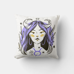 Mystical Taurus Zodiac Kissen