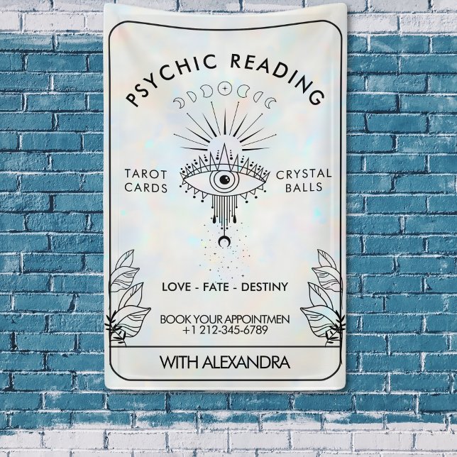 Mystical Third Eye Moon phasen holographische Banner (Mystical Third Eye Moon Phases Holographic Banner)