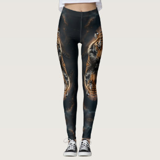 Mystical Tigers Nebula Leggings