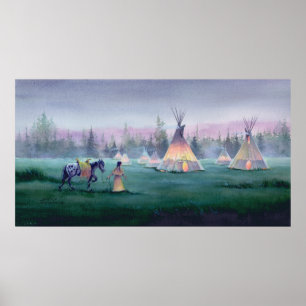 MYSTICAL TIPI von SHARON SHARPE Poster