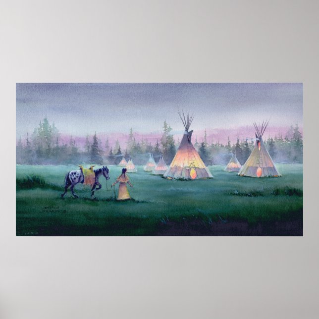 MYSTICAL TIPI von SHARON SHARPE Poster (Vorne)