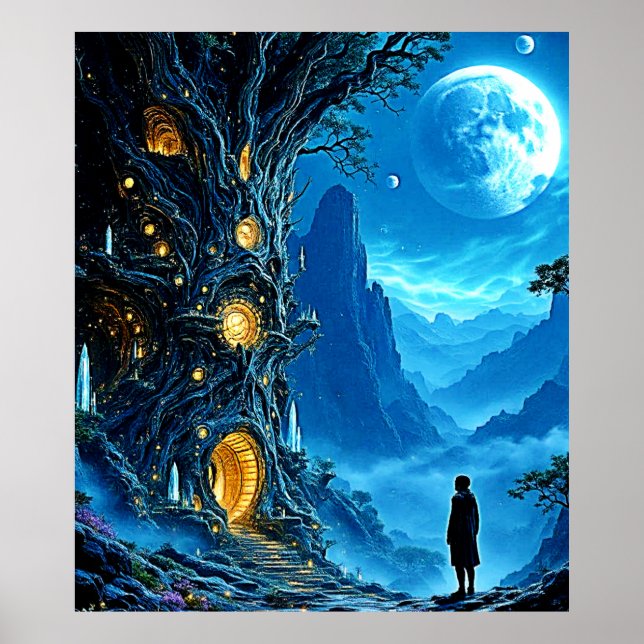 Mystical Tree Zuhause Dreamscape Poster (Vorne)
