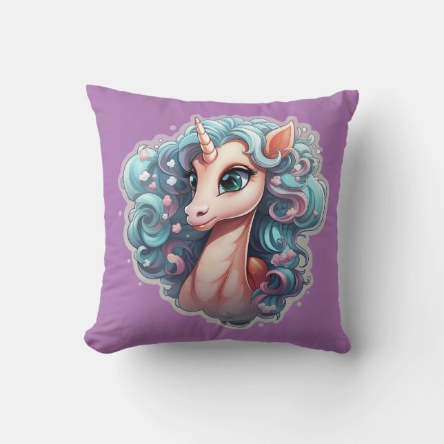 🌟 ✨ Mystical Unicorn Cushion ✨ 🌟 Kissen (Vorderseite)