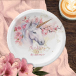 Mystical Unicorn Floral Girl 8. Geburtstagsparty Pappteller<br><div class="desc">Die neue Version von The Burning Crusade präsentiert das neue Album "The Burning Crusade". Tauchen Sie ein in eine Welt der Verzauberung, während Sie sich auf Ihre kleine Feier vorbereiten. Diese exquisite Kollektion besticht durch ein majestätisches Einhorn als Brennpunkt, das elegant mit zarten rosa Blume und Set vor dem Hintergrund...</div>