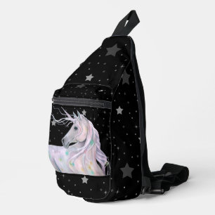 Mystical Unicorn Starry Sky Crossbody Bag