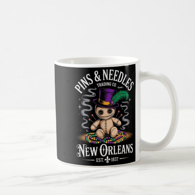 Mystical Voodoo Doll New Orleans Ns And Needles Ar Kaffeetasse (Rechts)