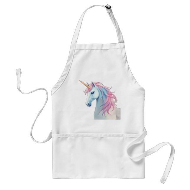 Mystical Watercolor Unicorn Schürze (Vorne)