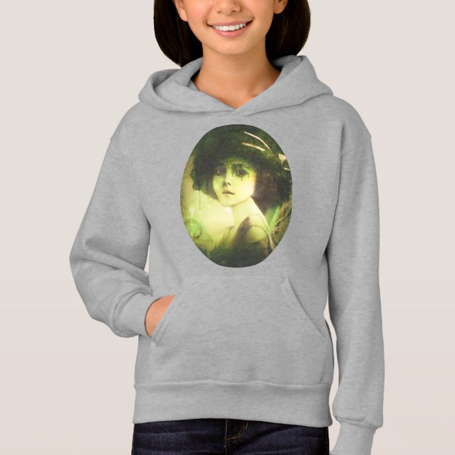 Mystical Willow Tree Fairy Fantasy Art Hoodie (Vorderseite)