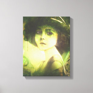 Mystical Willow Tree Fairy Fantasy Art Leinwanddruck