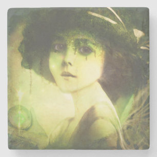 Mystical Willow Tree Fairy Fantasy Art Steinuntersetzer