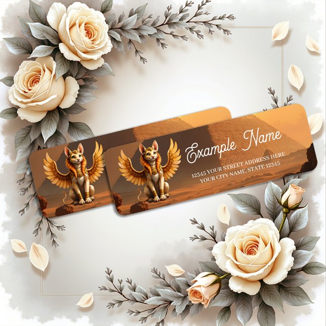 Mystical Winged Cat Sphinx - Ägyptische Fantasieku (Von Creator hochgeladen)