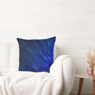 Mystical Wings with Deep Blue Feathers Kissen