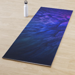 Mystical Wings with Deep Blue Feathers Yogamatte