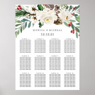 Mystical Winter   Hochzeitssitzdiagramm Poster