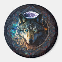 Mystical Wolf Moon Mandala