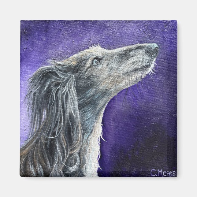 Mystical Wolfhound Magnet (Vorne)