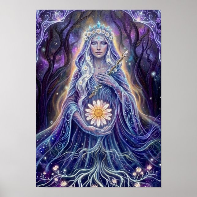 MysticDaisyGöttin Poster (Vorne)