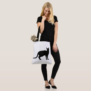 Mystik der Feline: Eine elegante Cat-Silhouette