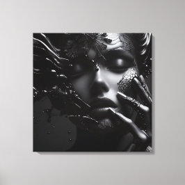 Mystik der Schatten: Ein Tanz aus Licht und Dunkel Leinwanddruck