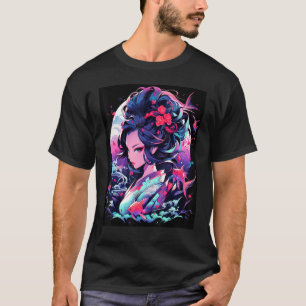 Mystik des Geisha, das sich dem traditionellen Des T-Shirt
