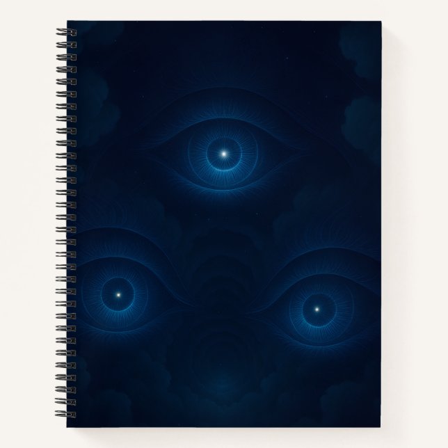 Mystik-Energie-Augen Notizbuch (Vorderseite)