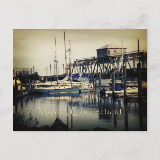 Mystik, Postkarte Connecticut (Vorderseite)