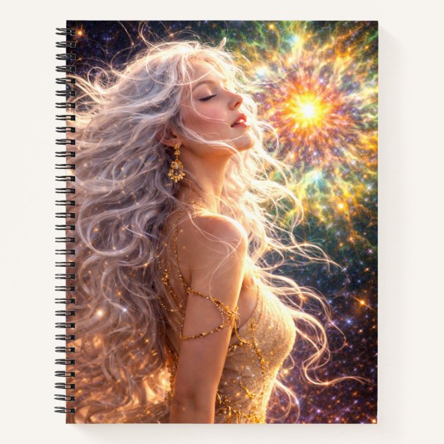 Mystik Woman Notizblock – Dein Raum für Gedanken Notizbuch (Vorderseite)