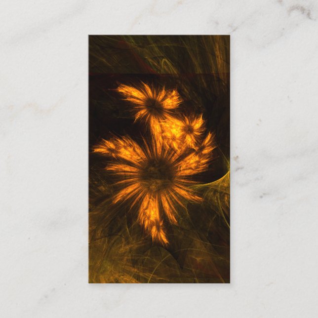 Mystique Garden Abstrakt Art Business Card Visitenkarte (Vorderseite)