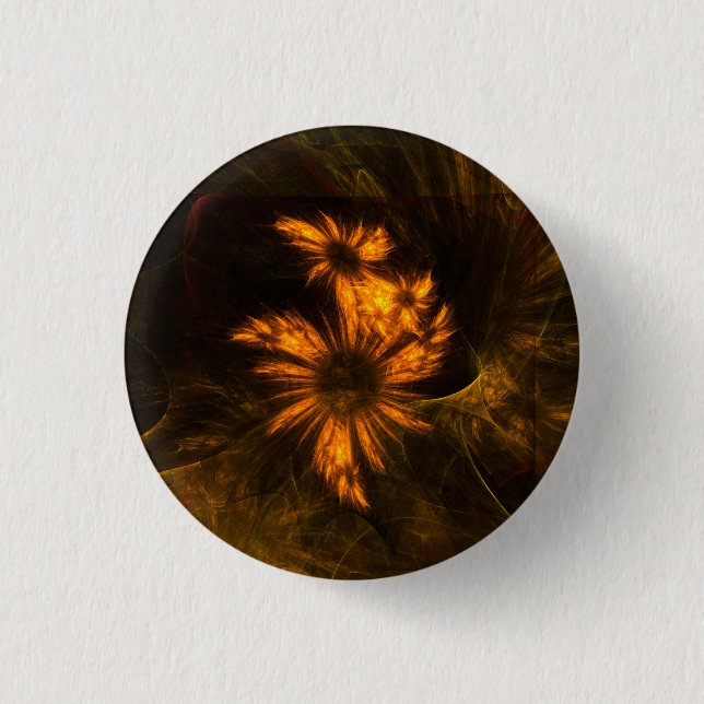 Mystique Garden Abstrakt Art Button (rund) (Vorderseite)