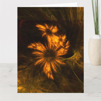 Mystique Garden Abstrakt Art Dankeskarte