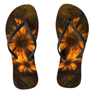 Mystique Garden Abstrakt Art Flip Flops