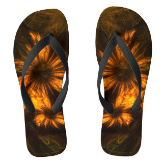 Mystique Garden Abstrakt Art Flip Flops