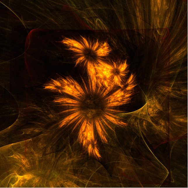 Mystique Garden Abstrakt Art Freistehende Fotoskulptur (Vorne)