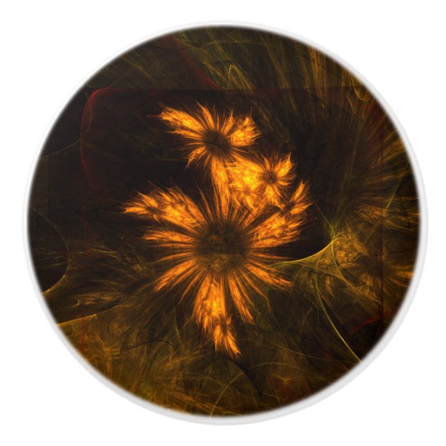 Mystique Garden Abstrakt Art Keramikknauf (Vorderseite)