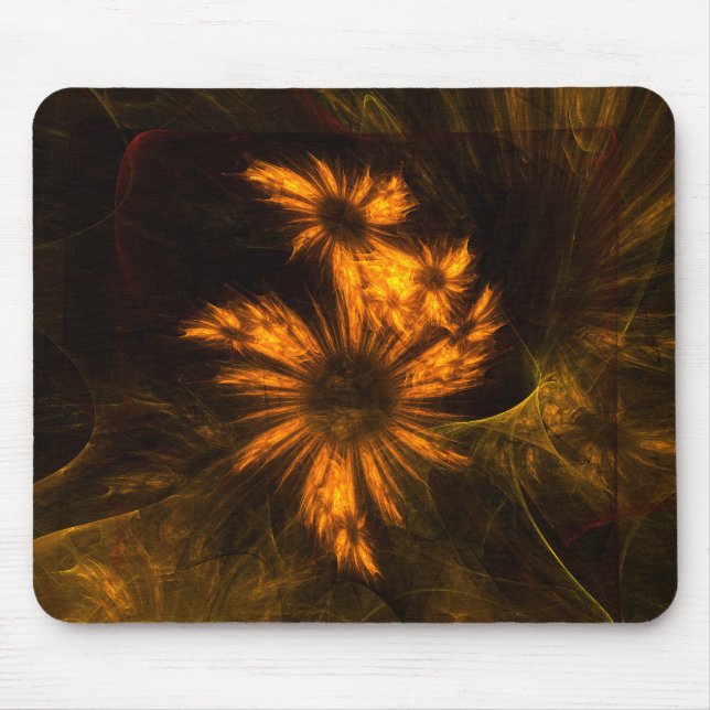 Mystique Garden Abstrakt Art Mousepad (Vorne)
