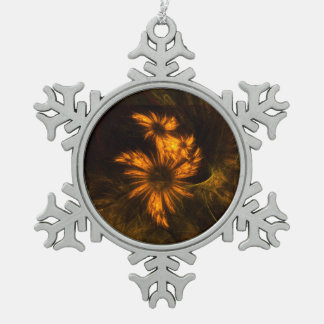 Mystique Garden Abstrakt Art Schneeflocken Zinn-Ornament
