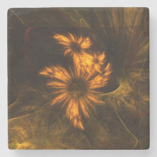 Mystique Garden Abstrakt Art Steinuntersetzer
