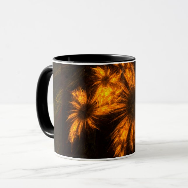 Mystique Garden Abstrakt Coffee Tasse (Vorderseite Links)