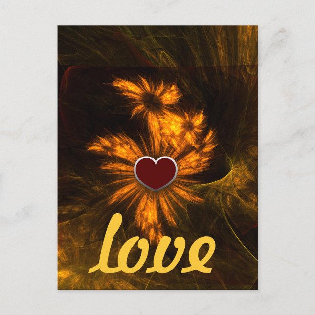 Mystique Garden Liebe Postkarte (Vorderseite)