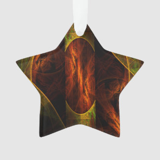 Mystique Jungle Abstrakt Art Acrylic Star Ornament