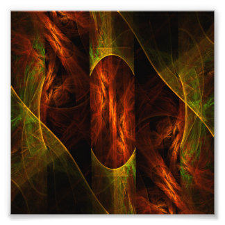 Mystique Jungle Abstrakt Art Foto Print