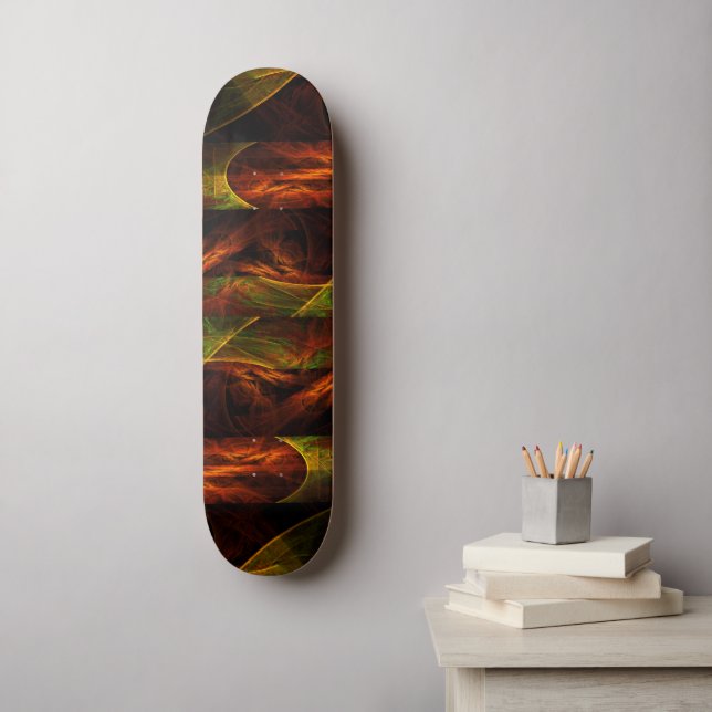 Mystique Jungle Abstrakt Art Skateboard (Wandkunst)