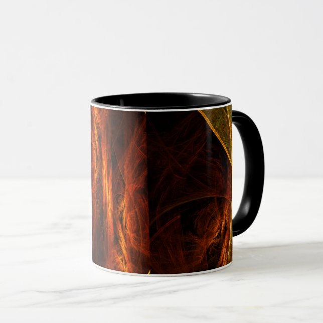Mystique Jungle Abstrakt Coffee Tasse (VorderseiteRechts)
