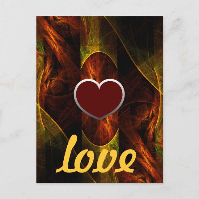 Mystique Jungle Liebe Postkarte (Vorderseite)