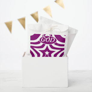 Mystisch Tiefes Violett "Gott ist Liebe" Erstkommu Geschenktütchen