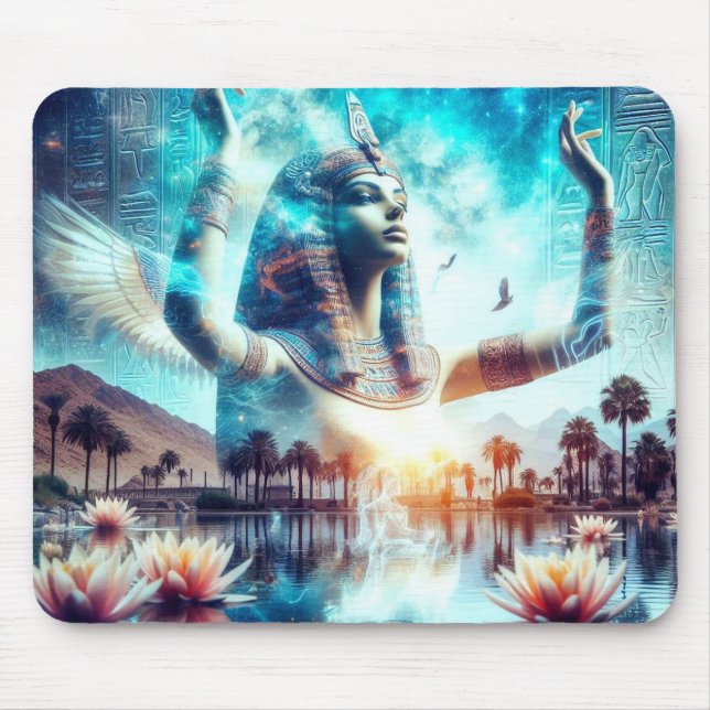 Mystische ägyptische Göttin Mousepad (Vorne)