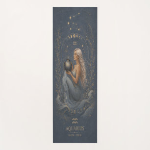 Mystische Aquarius-Sternzeichen-Meditationsmatte Yogamatte