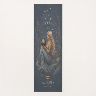 Mystische Aquarius-Sternzeichen-Meditationsmatte Yogamatte