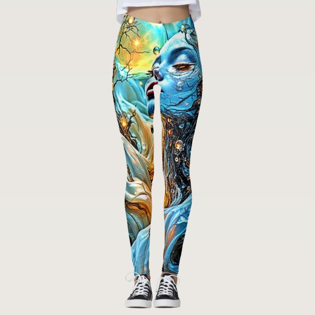 Mystische ätherische Kunst Leggings (Vorderseite)